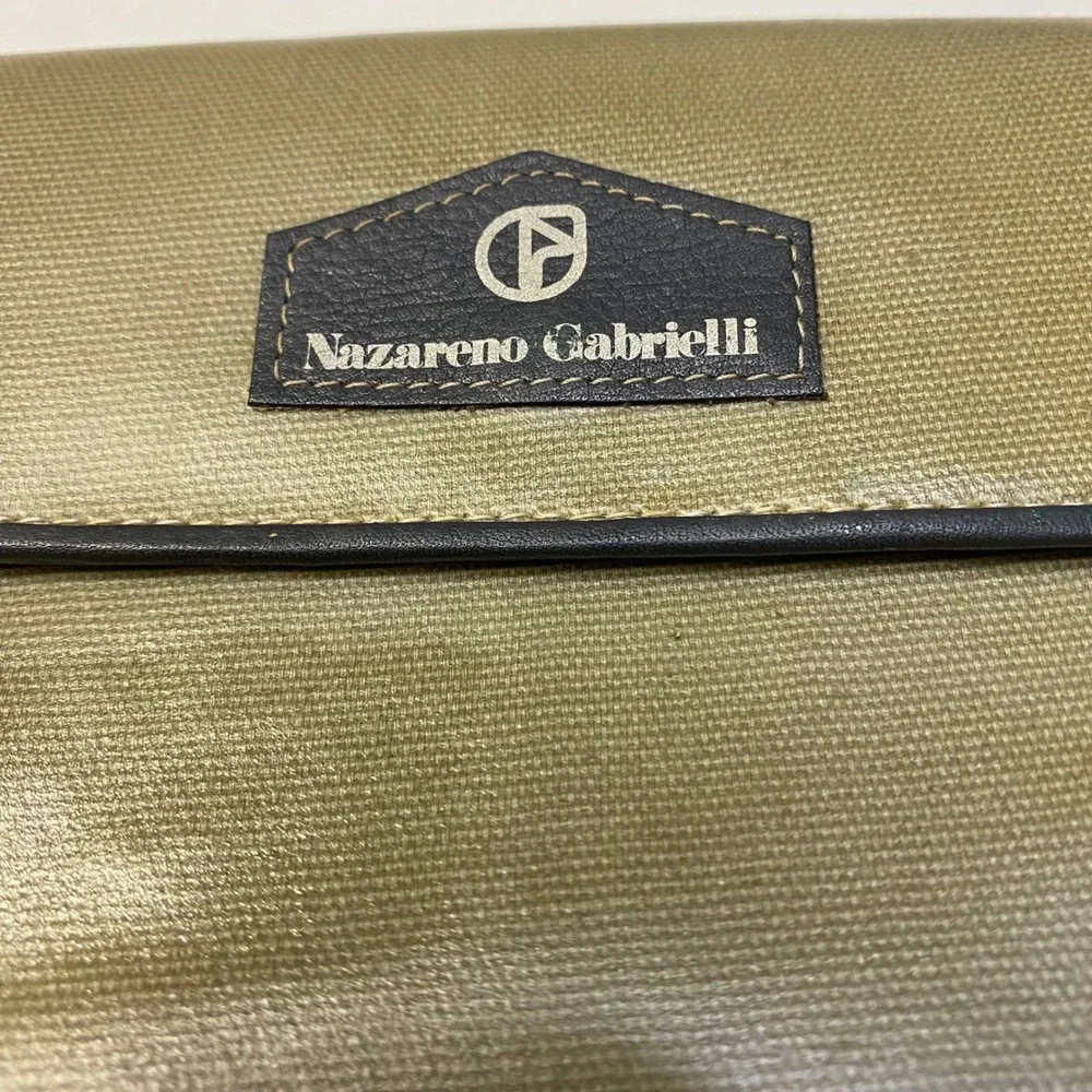 Nazareno Gabrielli Men's Wallet Clasped Coin Pouch Button Closure Designer